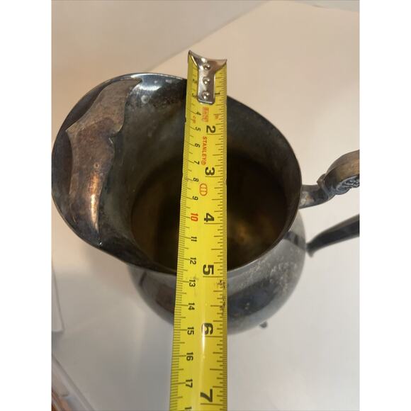 Vintage Mid Century FB Rogers Silver Co Silverplate Water Pitcher - Picture 11 of 12